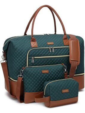 Stylish Weekender Bag for Women - Travel Tote with Shoe Compartment & Luggage